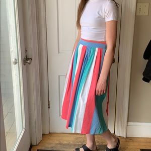 Vintage stripe skirt. With side pockets.